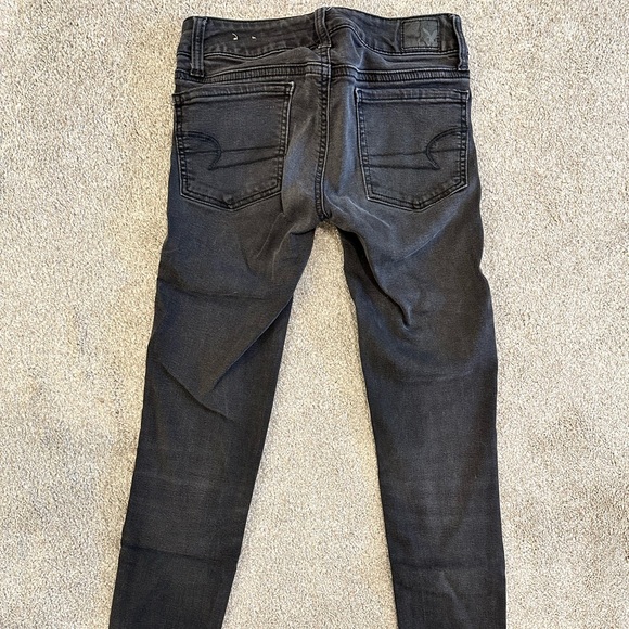 American Eagle Black Jegging - 00 Short - Picture 2 of 3